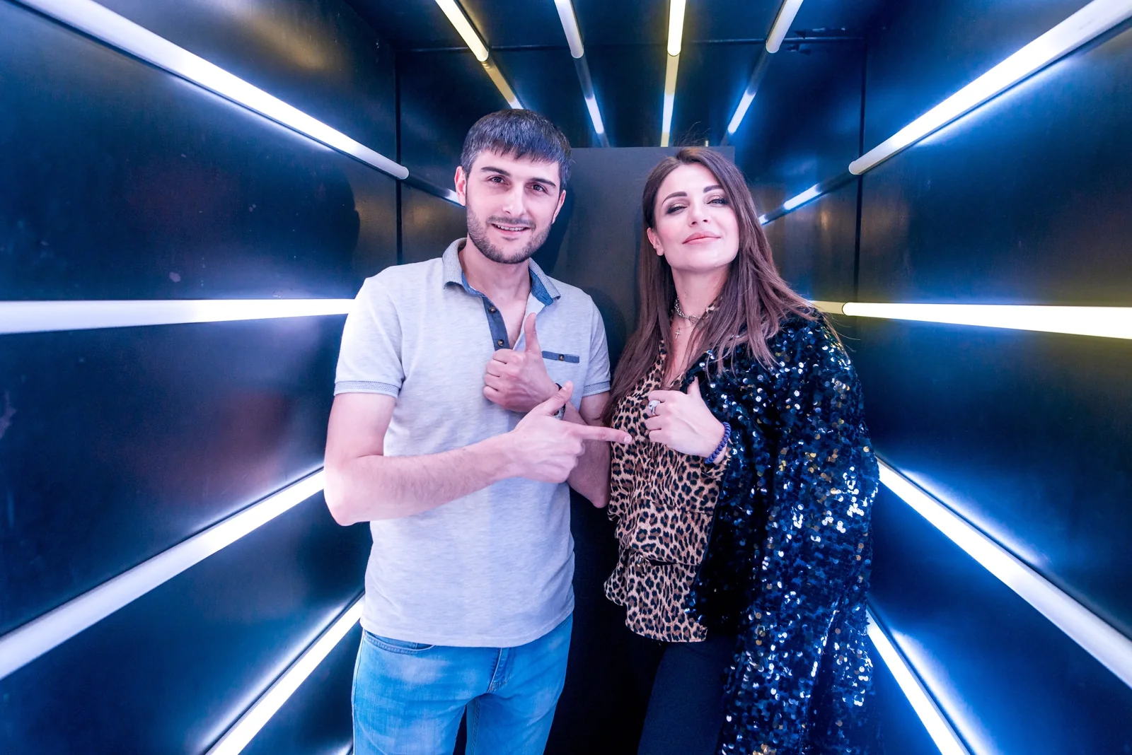 Гости в световой фотозоне