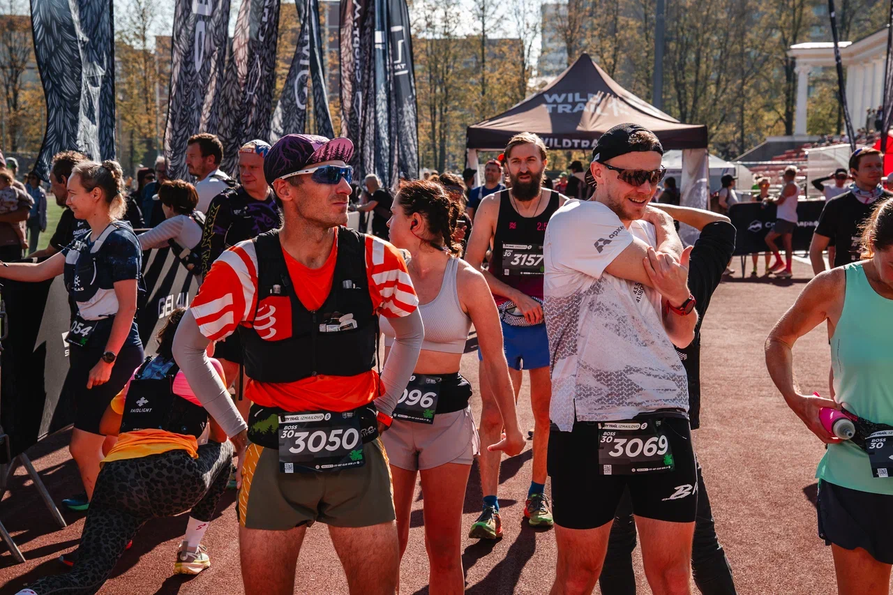 Участники CITY TRAIL после дистанции